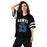 Woman wearing Hebron High School Hawks Football Jersey 33