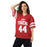 Woman wearing Katy High School Tigers Football Jersey 44