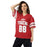 Front view of woman wearing Katy High School Tigers Football Jersey 88