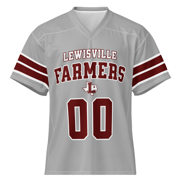 Lewisville High School Farmers Football Jersey 00