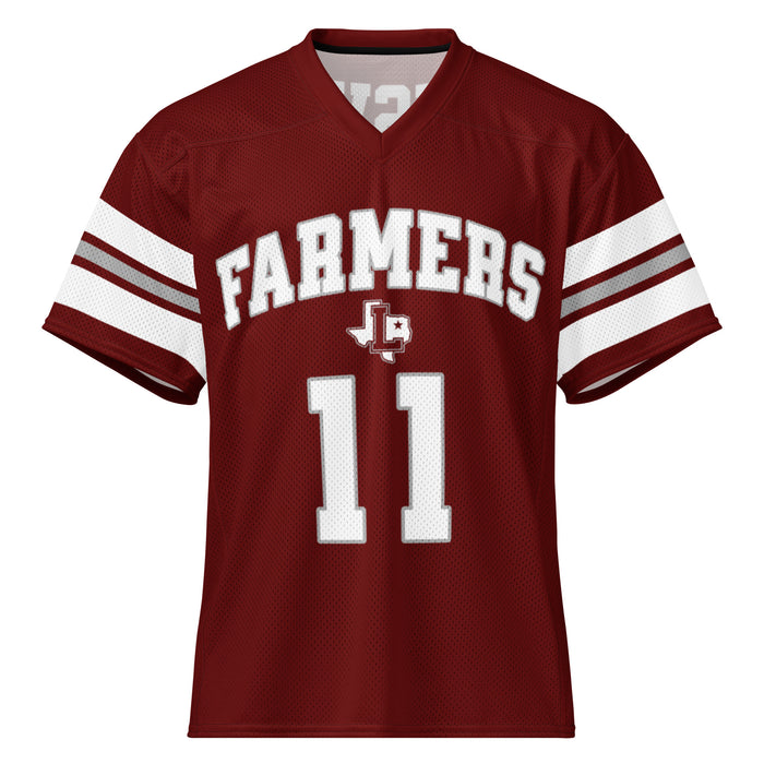 Lewisville High School Farmers Football Jersey 11