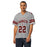 Man wearing Lewisville High School Farmers Football Jersey 22