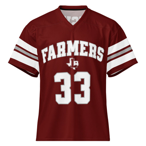 Lewisville High School Farmers Football Jersey 33