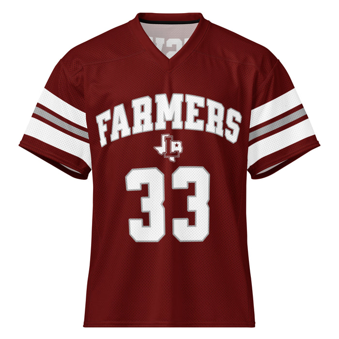 Lewisville High School Farmers Football Jersey 33
