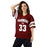 Woman wearing Lewisville High School Farmers Football Jersey 33