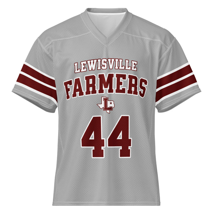 Lewisville High School Farmers Football Jersey 44