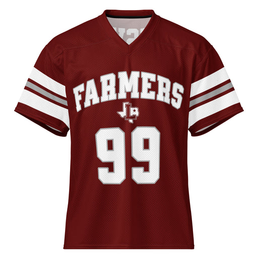Lewisville High School Farmers Football Jersey 99