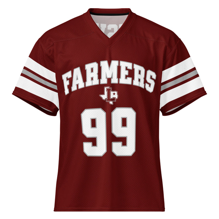 Lewisville High School Farmers Football Jersey 99