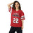 Woman wearing MacArthur High School Generals Football Jersey 22