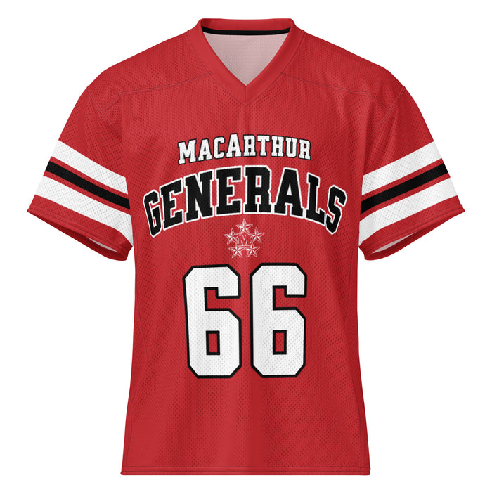 MacArthur High School Generals Football Jersey 66
