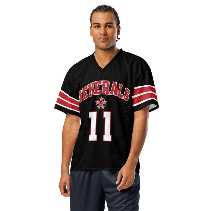 Man wearing MacArthur High School Generals Football Jersey 11
