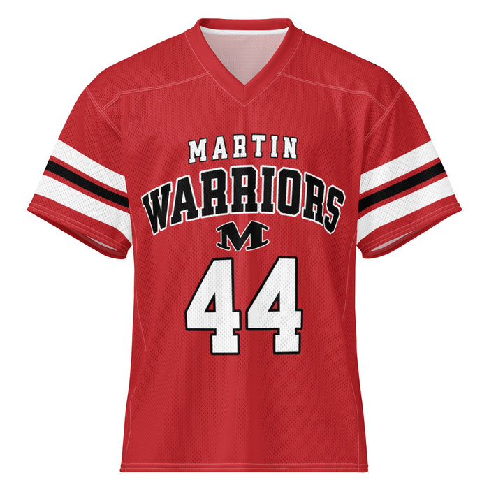 Martin High School Warriors Football Jersey 44