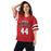Woman wearing Martin High School Warriors Football Jersey 44