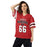 Woman wearing Martin High School Warriors Football Jersey 66