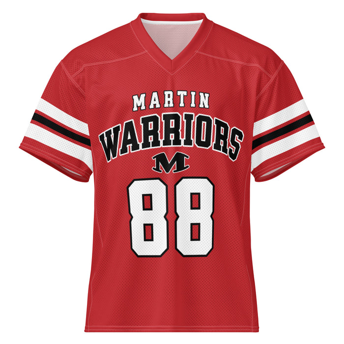 Martin High School Warriors Football Jersey 88