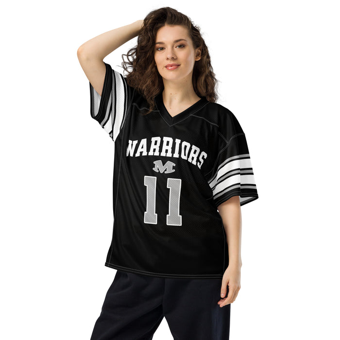 Woman wearing Martin High School Warriors Football Jersey 11