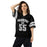 Woman wearing Martin High School Warriors Football Jersey 55
