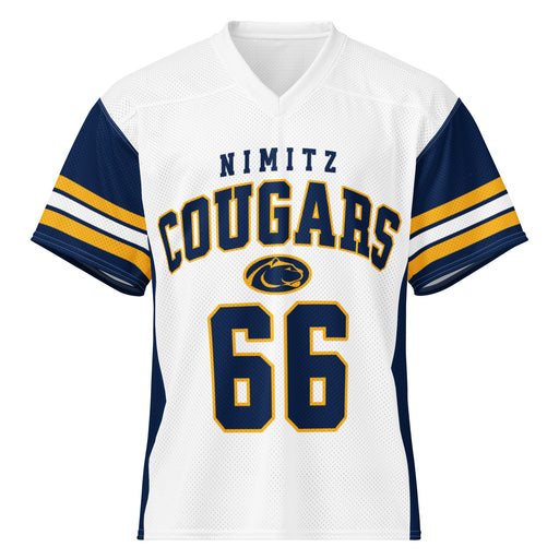 Nimitz High School Cougars Football Jersey 66