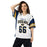 Woman wearing Nimitz High School Cougars Football Jersey 66