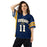 Woman wearing Nimitz High School Cougars Football Jersey 11