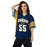 Woman wearing Nimitz High School Cougars Football Jersey 55