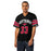 Man wearing North Shore High School Mustangs Football Jersey 33
