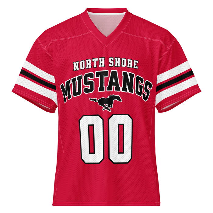 North Shore High School Mustangs Football Jersey 00