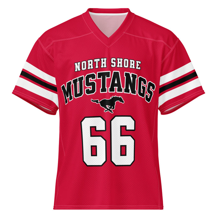 North Shore High School Mustangs Football Jersey 66