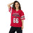 Woman wearing North Shore High School Mustangs Football Jersey 66