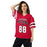 Woman wearing North Shore High School Mustangs Football Jersey 88