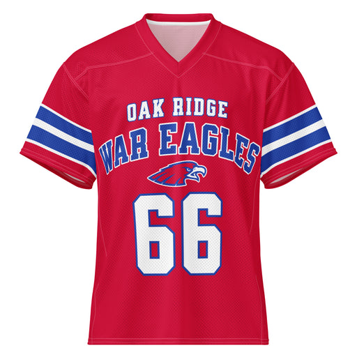 Oak Ridge High School War Eagles Football Jersey 66
