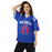 Woman wearing Oak Ridge High School War Eagles Football Jersey 77