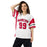 Woman wearing Odessa High School Bronchos Football Jersey 99