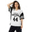 Woman wearing Permian High School Panthers Football Jersey 44