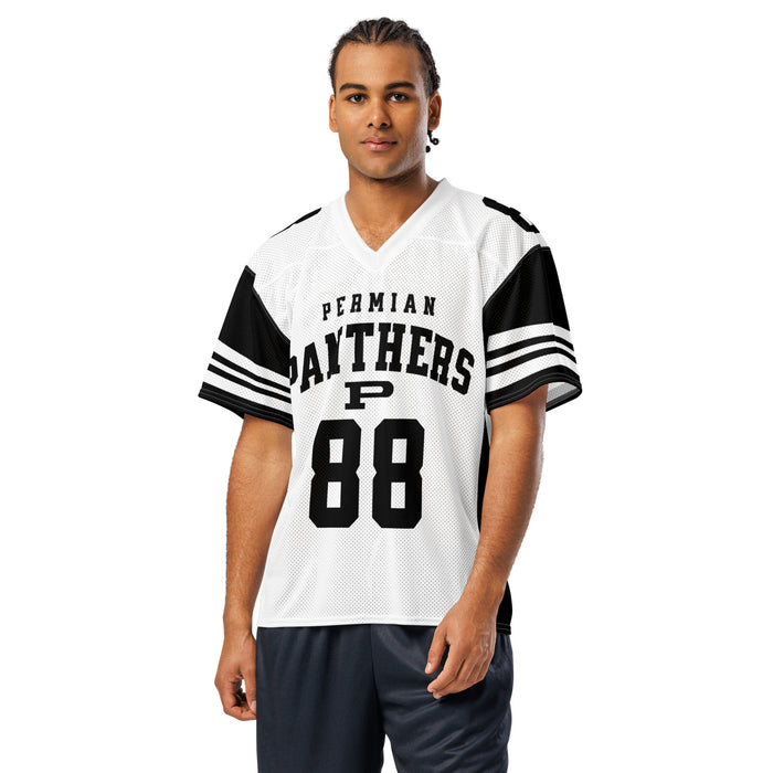 Man wearing Permian High School Panthers Football Jersey 88