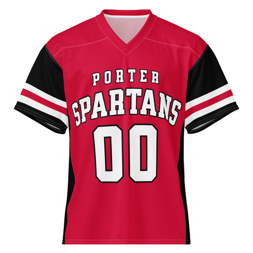 Porter High School Spartans Football Jersey 00