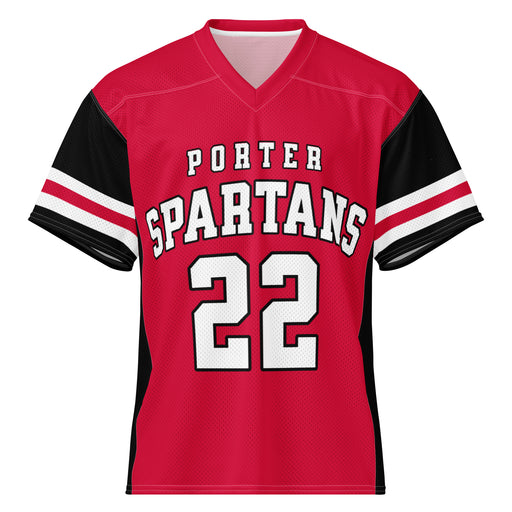 Porter High School Spartans Football Jersey 22