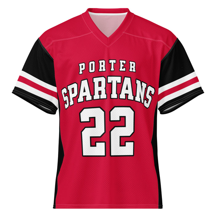 Porter High School Spartans Football Jersey 22