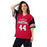 Woman wearing Porter High School Spartans Football Jersey 44