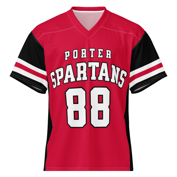 Porter High School Spartans Football Jersey 88