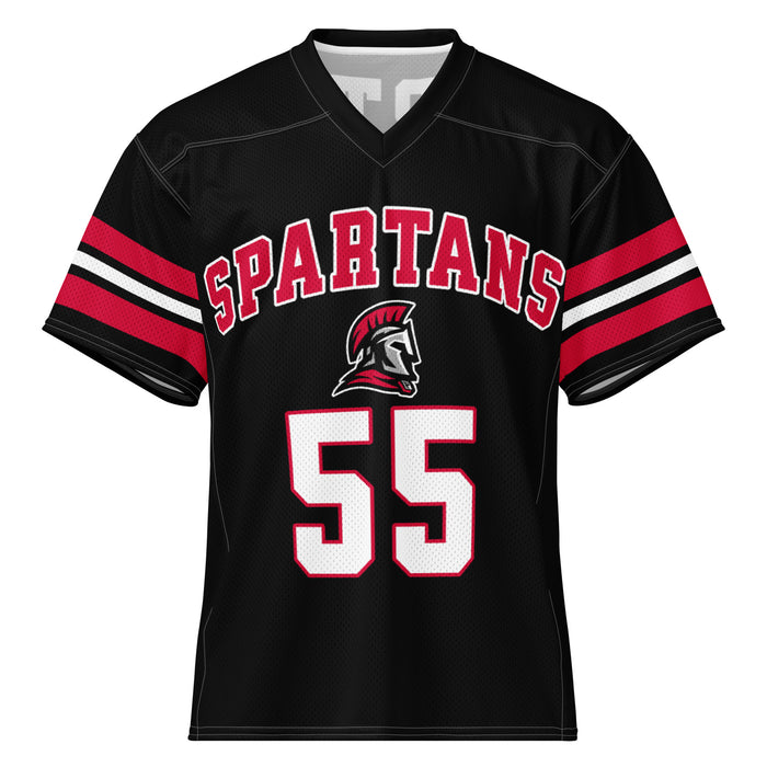 Porter High School Spartans Football Jersey 55
