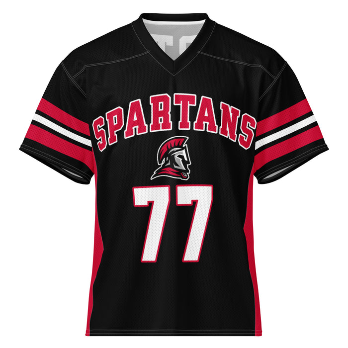 Porter High School Spartans Football Jersey 77