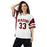 Woman wearing Round Rock High School Dragons Football Jersey 33