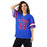 Woman wearing Sam Houston High School Texans Football Jersey 99