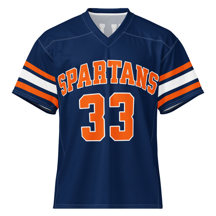 Seven Lakes High School Spartans Football Jersey 33