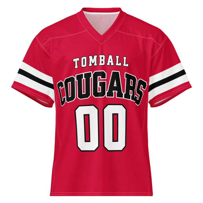 Tomball High School Cougars Football Jersey 00