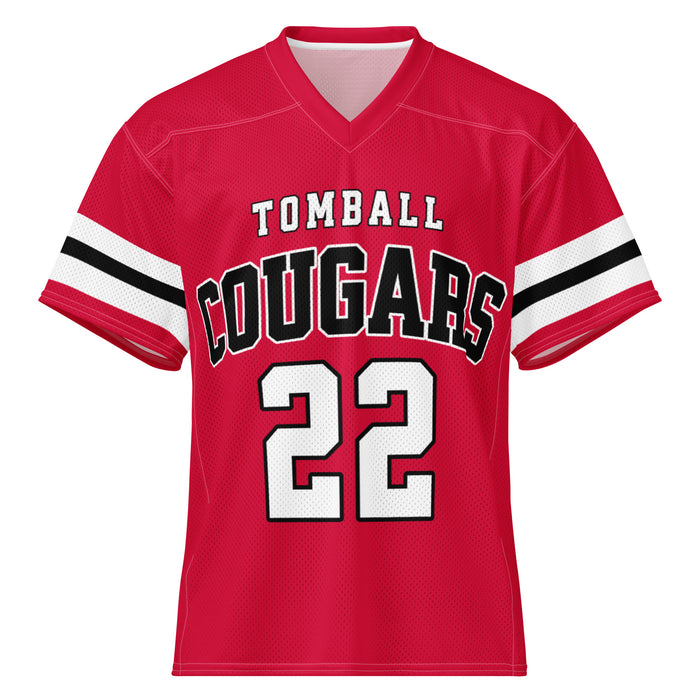 Tomball High School Cougars Football Jersey 22