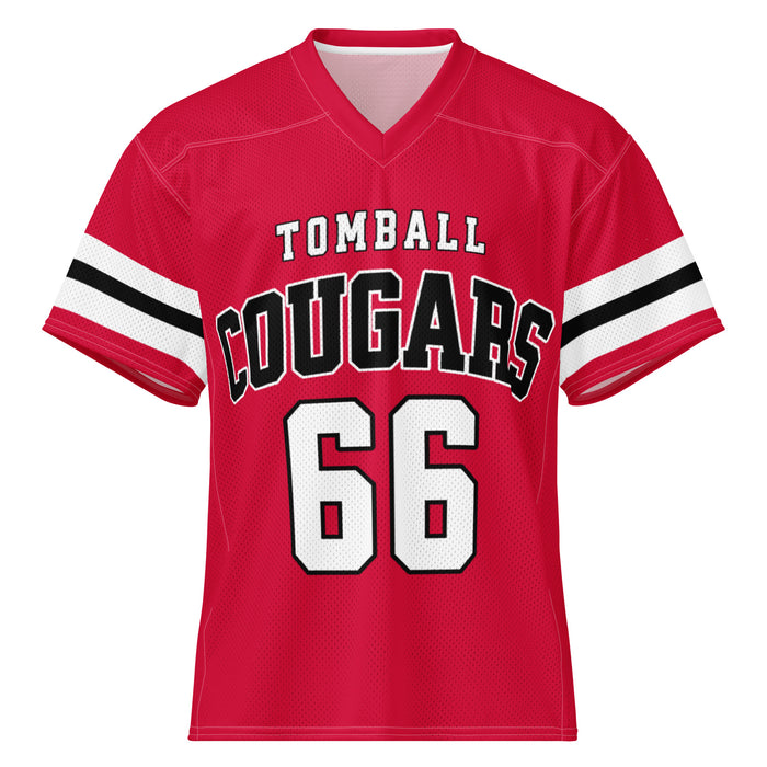 Tomball High School Cougars Football Jersey 66