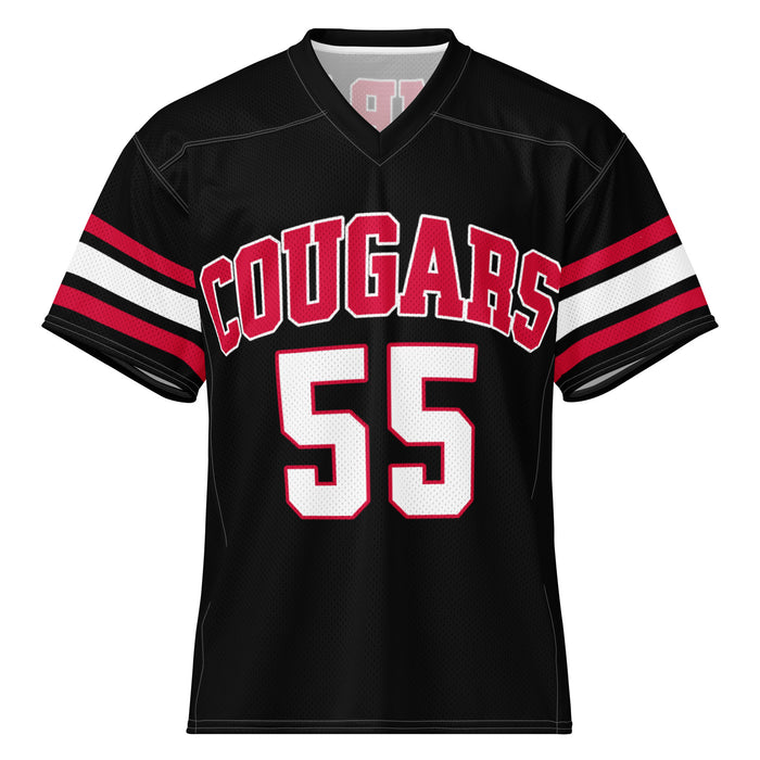 Tomball High School Cougars Football Jersey 55
