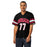 Man wearing Tomball High School Cougars Football Jersey 77